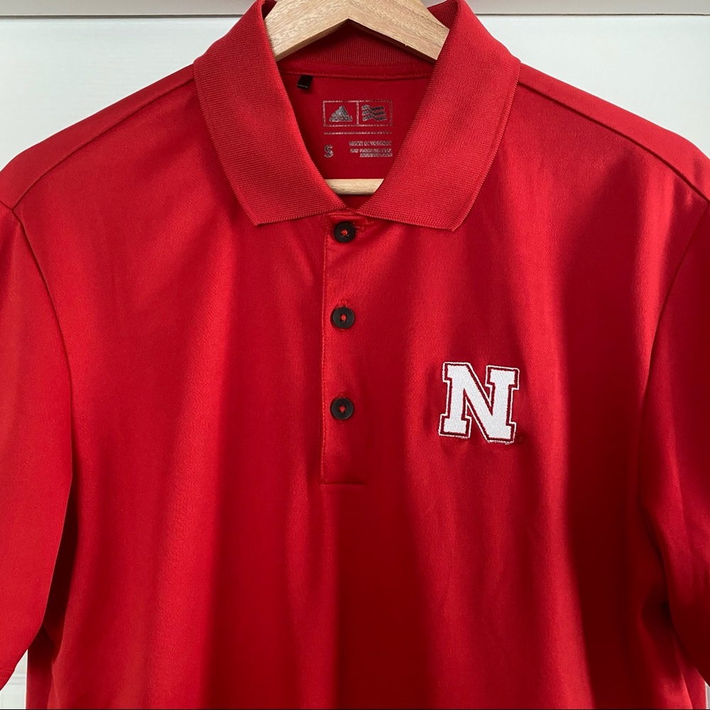 Nebraska Huskers Adidas Polo